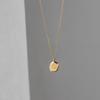 Exquisite Gold Bean Pendant Necklace for Women - Summer 2026 Trendy, Colorfast Clavicle Chain