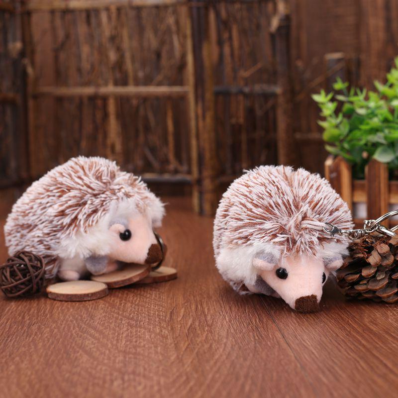Portachiavi Peluche Riccio Carino da 10 cm Portachiavi Anime Creativo Accessori Ciondolo per Borsa da Donna