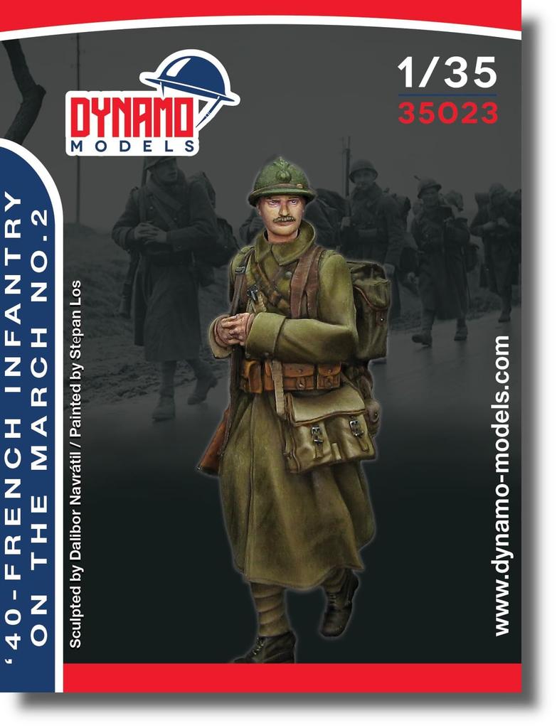 Dynamo Models French Infantry 2 1940 Resin Kit DYN35023 1/35 (person)