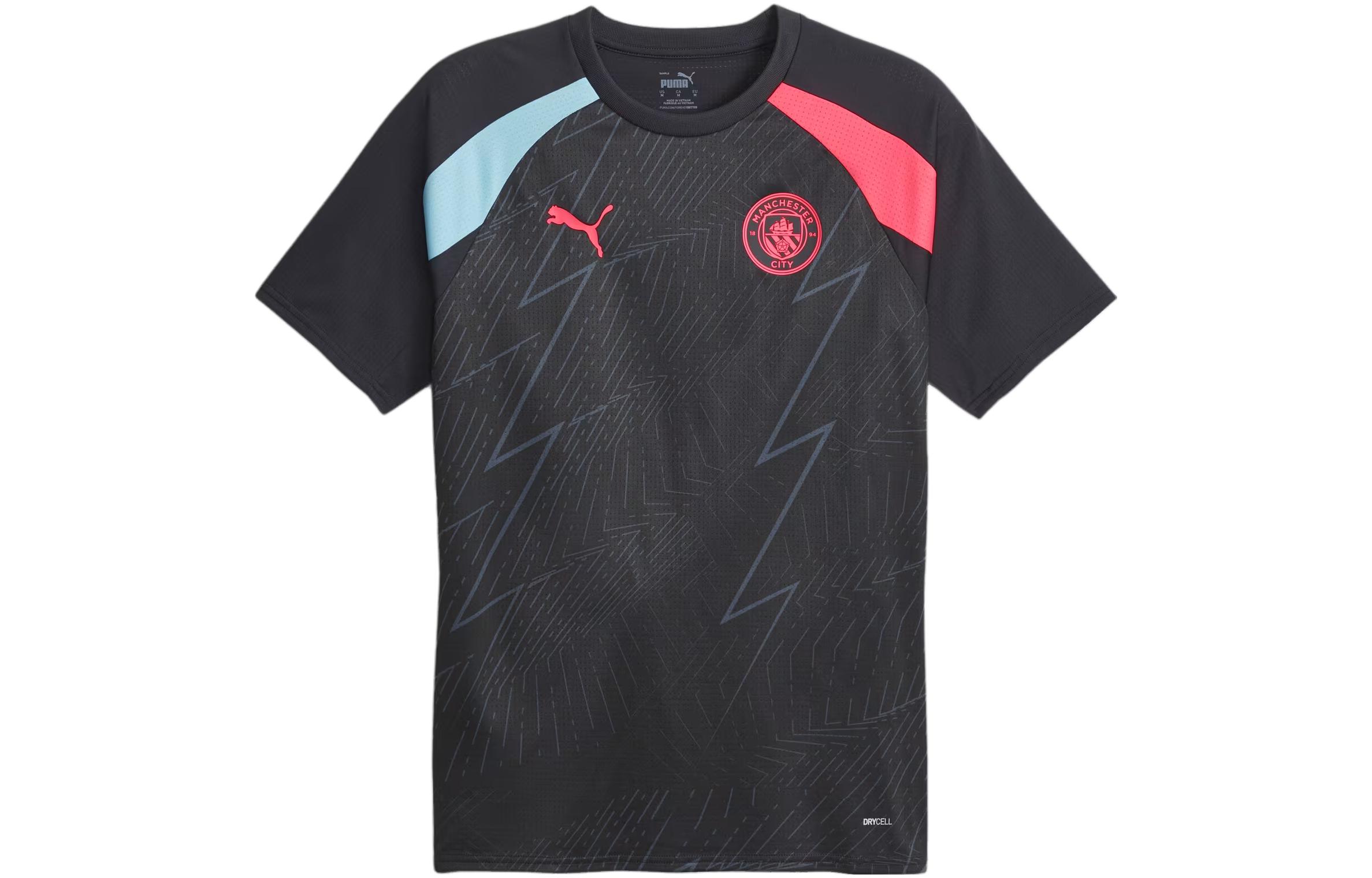 PUMA Manchester City Prematch Jersey Soccer Jersey Men s Black 772844-14 M