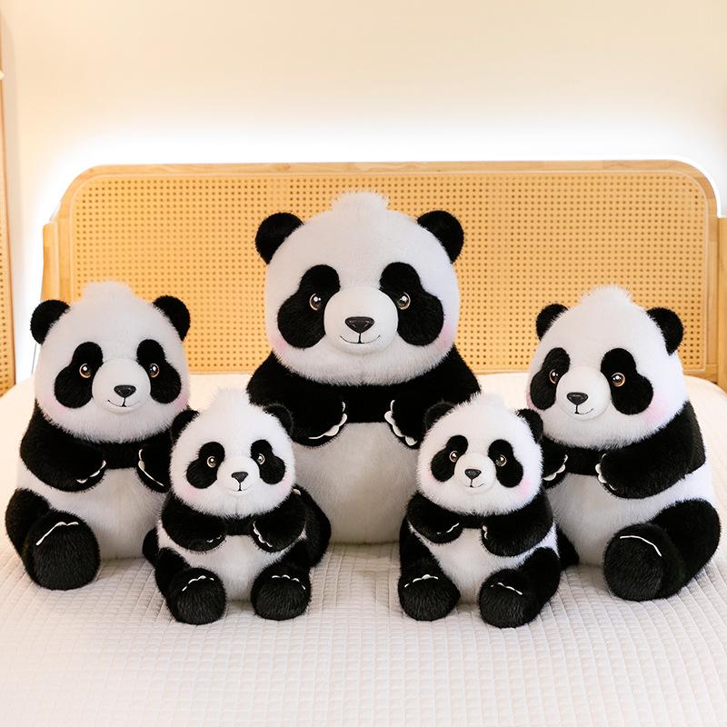 Cute Fat Panda Doll Bag Small Creative Chengdu Panda Base Travel Backpack Panda Plush Toy