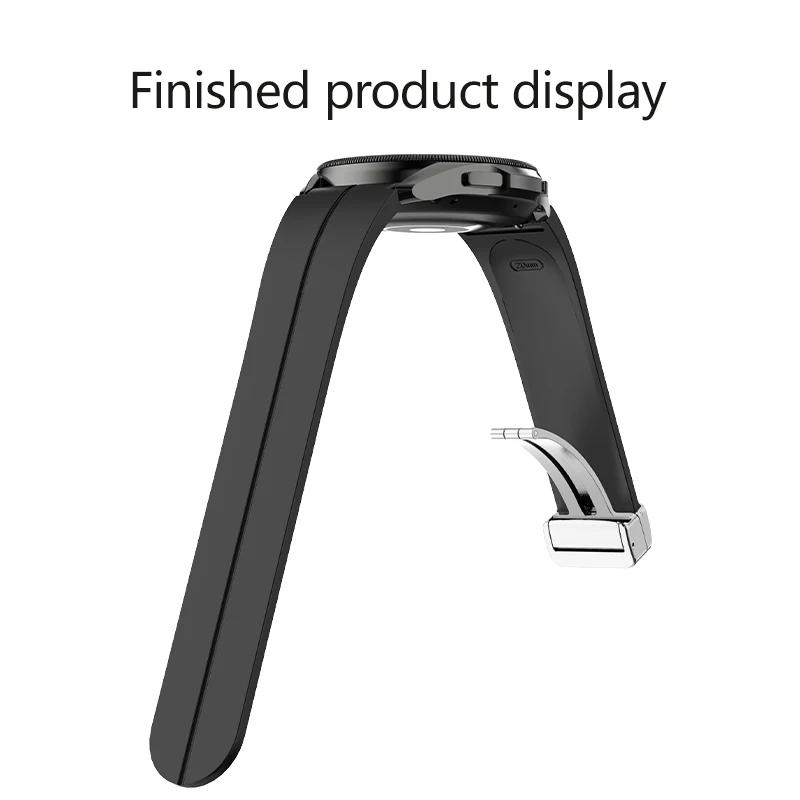 No Gap Silicone strap For Samsung Galaxy watch 7/6/5/4 40 44mm 5 Pro 45 Original Magnetic bracelet band For Watch 4 Classic belt