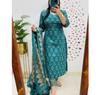 Women Designer Kurta Pant Dupatta Set Indian Bollywood Top Tunic Kurti Salwar Suit Dress