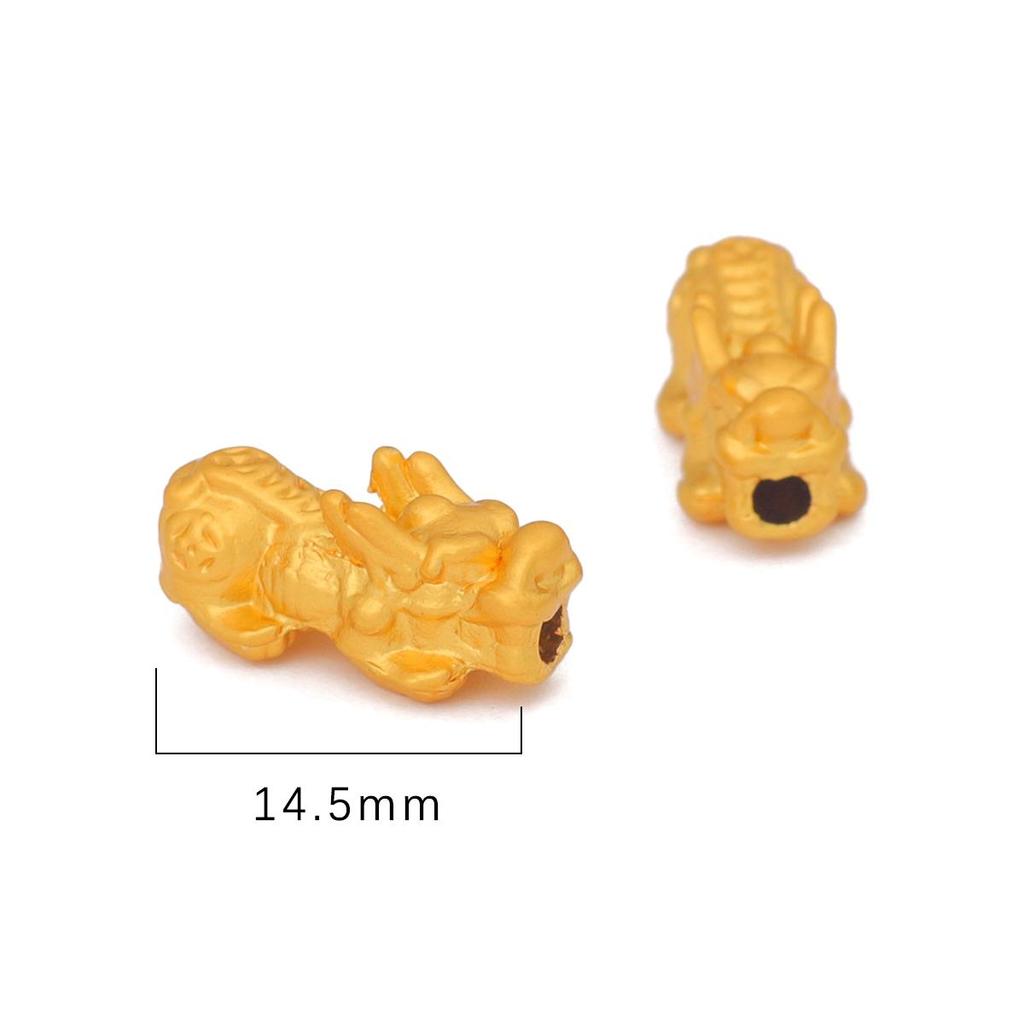 1 stk Kinesisk Pi Xiu Legering Plating Sands Tilbehør For smykker Komponent Making DIY Armbånd Charm Decoration