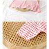 Children's Dress Girls' Summer Korean Edition Striped Strawberry Lapel Casual Dresses