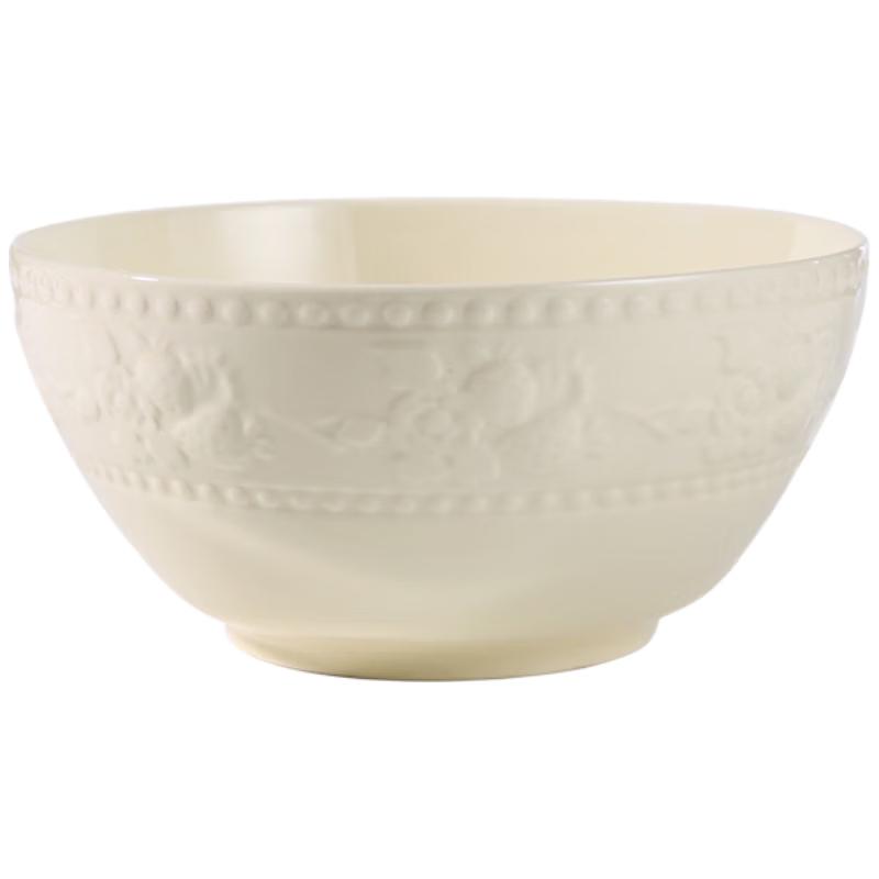 Taixin Xing Cream Strawberry 4.5-inch Ceramic Rice Bowl Set