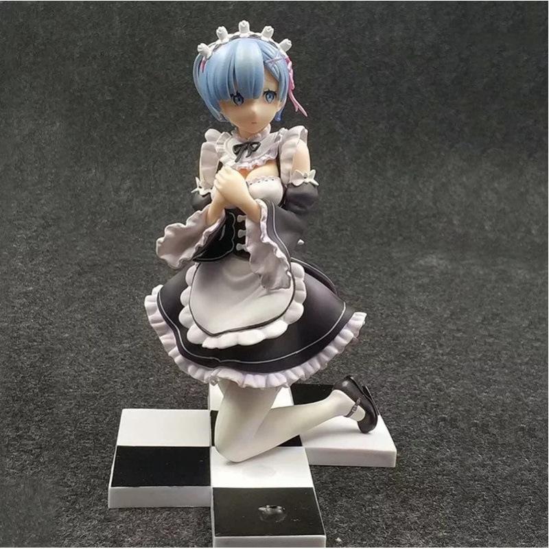 

From scratch, a different world life maid Remrem figure kneeling beautiful girl statue two-dimensional ornament