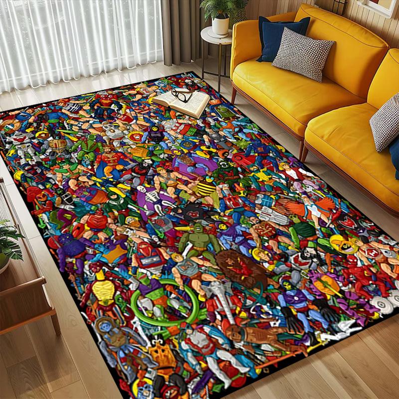Superheroes Living Room Nonslip Area Rug Soft Carpet For Bedroom Game Playroom Sofa Office Home Decor Doormat Christmas Gift C9302710