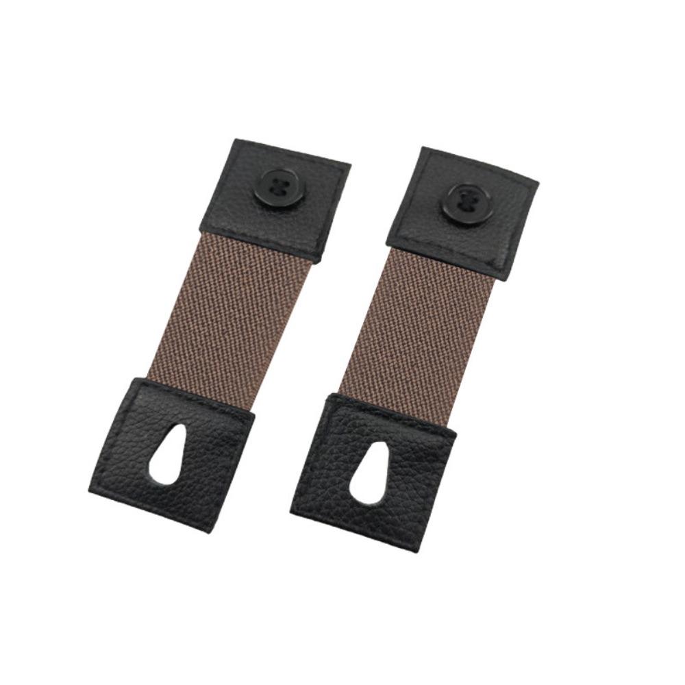 2Pcs Elastic Women Men Shirt Cuff Holders Adjustable Arm Cuffs Bands Extension Button  Accessories