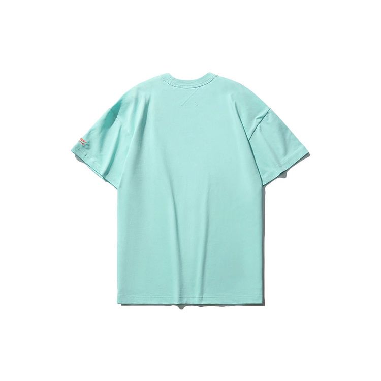Li-Ning X Disney Joint Sports Fashion Series Themed Print Loose Short Sleeve T-Shirt Men Tops Light-Blue AHSR199-2