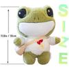 11.8 IN Frog Plush Toys Cute Plush Stuffed Doll Toy Cartoon Animal Toy Gift for Children Girls Friends