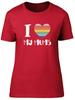Pride Rainbow Heart Unisexs TShirt I Love My Mums LGBTQ Ladies Gift Tee