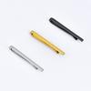 1 Piece Of Men'S Narrow Tie Clip Copper  Thin Small Silvery Golden Black Business Formal Wear