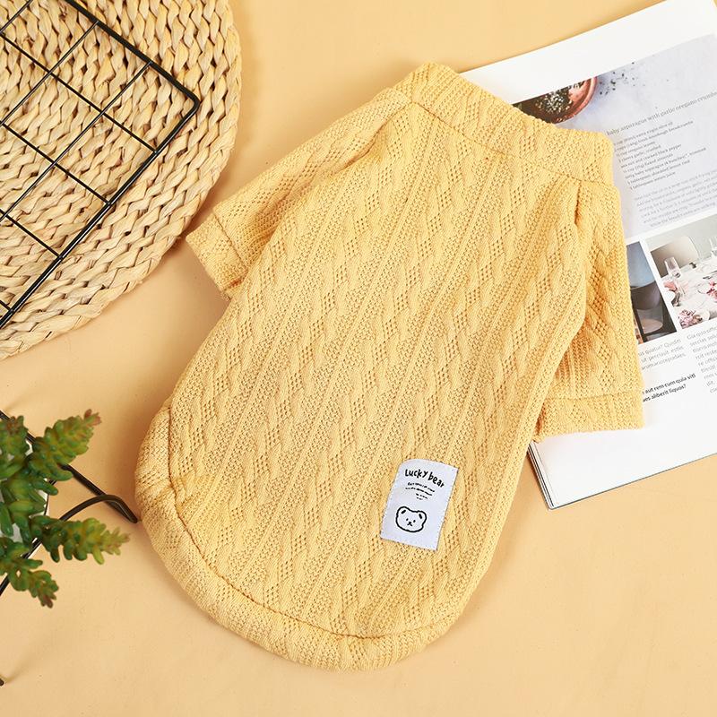 Dog clothes cat autumn and winter clothes warm and comfortable two-legged pet sweater puppy dog clothes knitted sweater jacket
