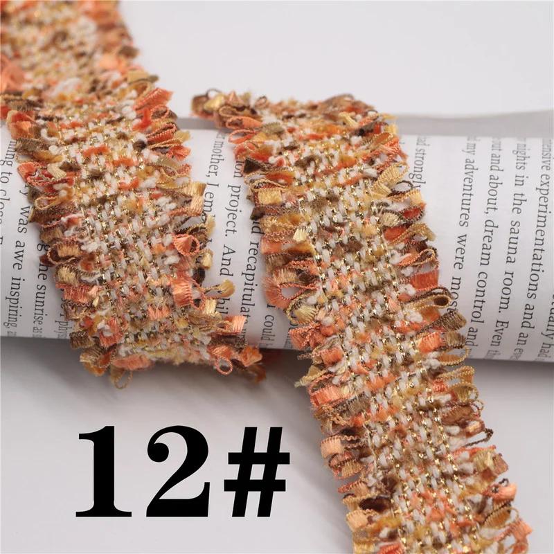 45 Yards Trim Vintage Embroidered Lace Sewing Lace Ribbon Fabric Handmade Costume Dress Sewing Trimmings Wedding Decoration