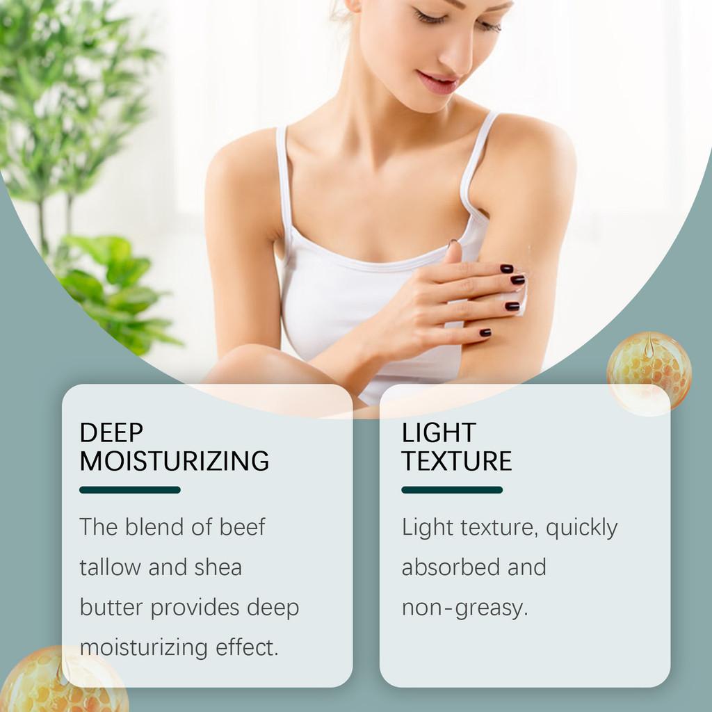 Woodsleep Honey Butter Body Cream Nourishing Hydrating Moisturizer For Dry Skin 60g