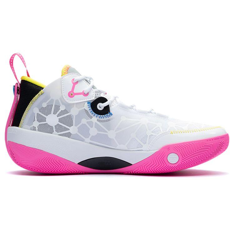 Li-Ning Wade Shadow 3 On Court White Pink Men Sneakers ABPR049-4