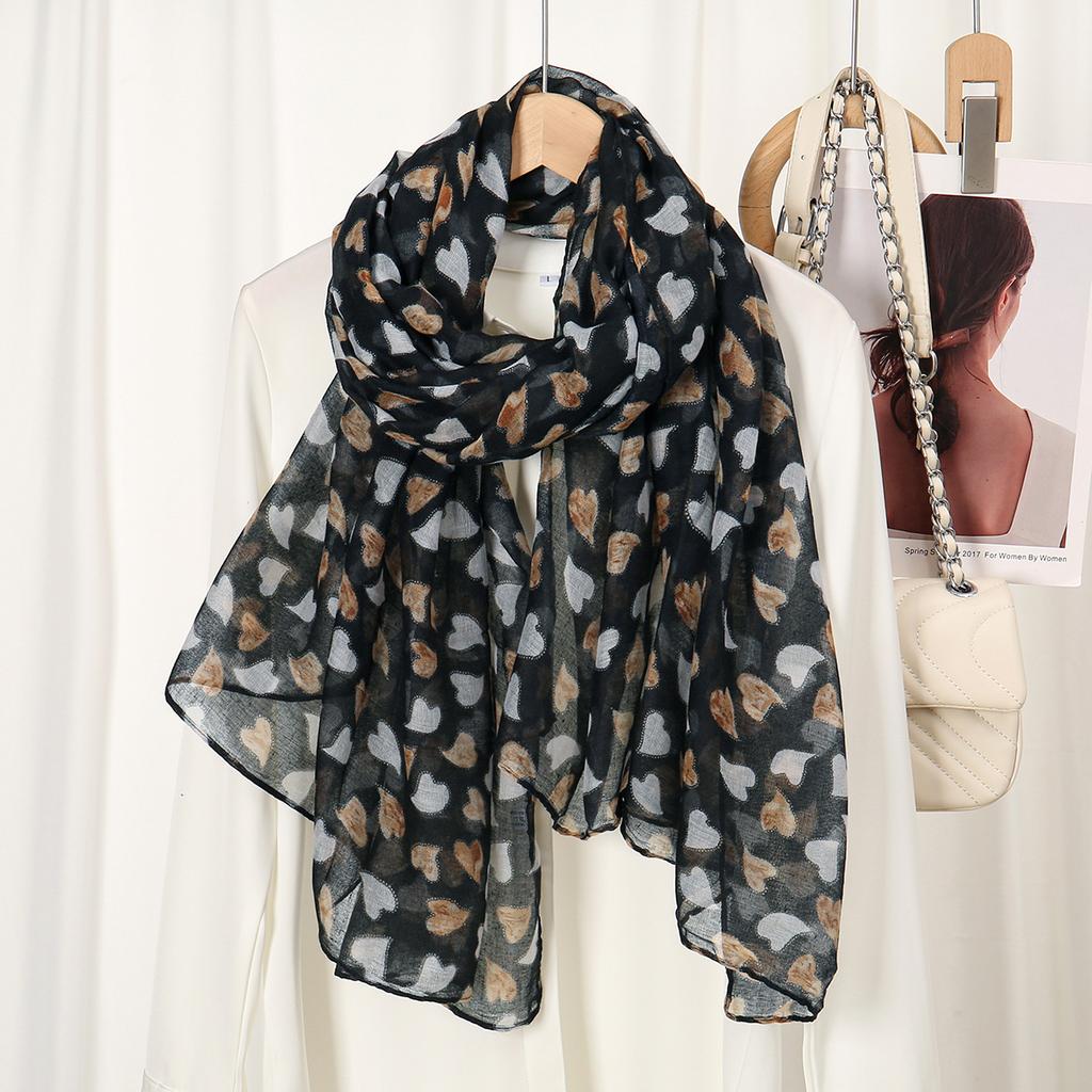 Muslim Hijabs For Women Scarf Thin Printed Shawls Femme Musulman Soft Viscose Rayon Headscarf Islamic Turban Cotton Headband