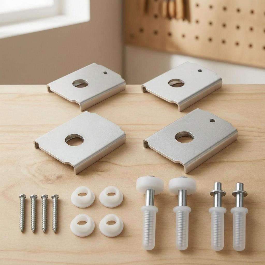 Reinforcement Plate Sturdy Bi-Fold Door Repair Bracket Compact for Homeowners