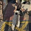 High Street Retro Tie Dye Printed Loose Wide Leg Pants for Women Autumn High Waist Straight Casual Pants Woman Elegant Fashion Ladies Trousers 25109