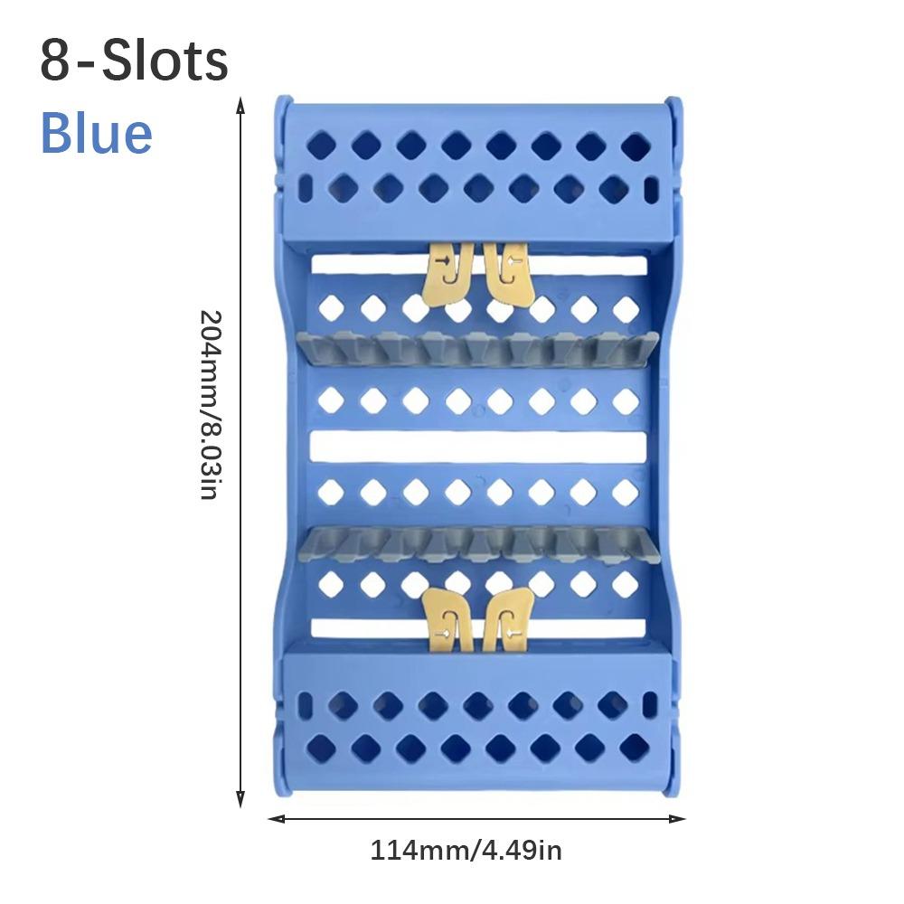 Multicolor Dental Disinfection Rack Plastic Dental Burs Holder Sterilization Tray Rack Laboratory