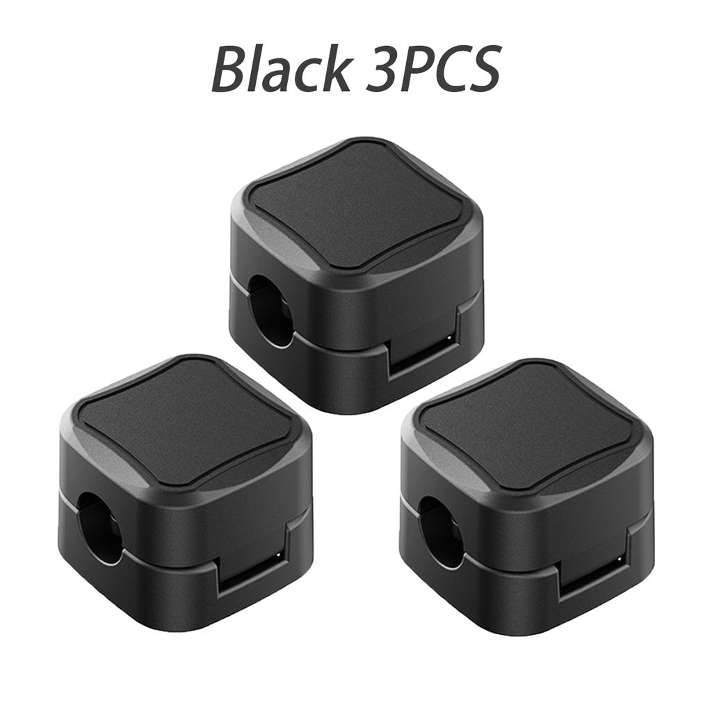 5Pcs Magnetic Cord Clip Organizer, Self-Adhesive Cable Holder for Car/Home/Office, Smooth Pulling Charging Wire Keeper