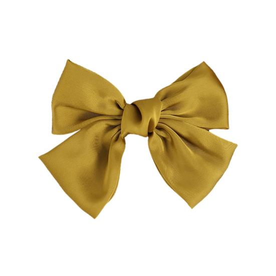 Sweet Women Girls Solid Color Large Bowknot Hairpin Hair Clip Headwear Accessory