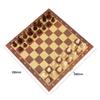 Magnetic Wooden Chess Board Set Folding International Chess Game 11.4x11.4in with Crafted Chess
