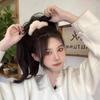 7Pcs/Set  Sweet Furry Hair Scrunchies Elastic Rubber Bands Ponytail Holder Rubber Ties For Women Girls Hair Accessories