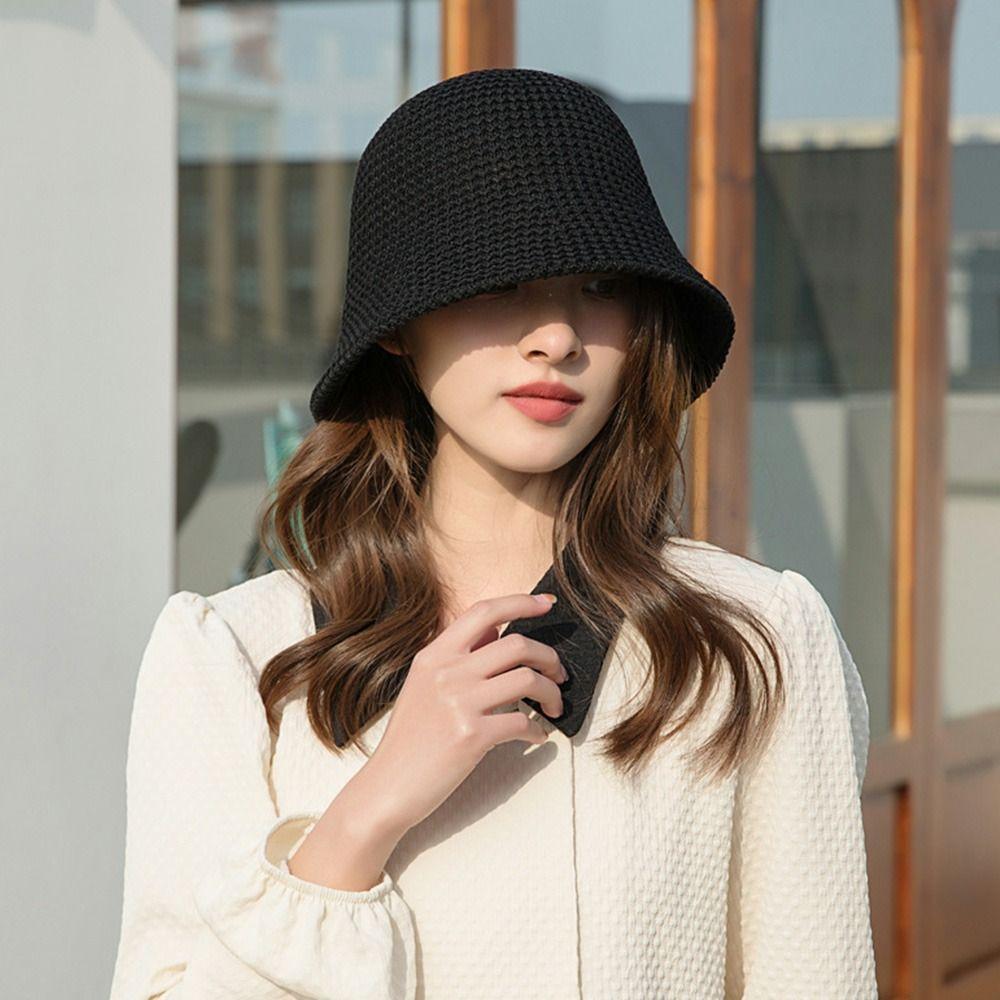 Hollow Out Fisherman's Hat Breathable Sun Hat New Fashion Fisherman Cap  Spring Summer