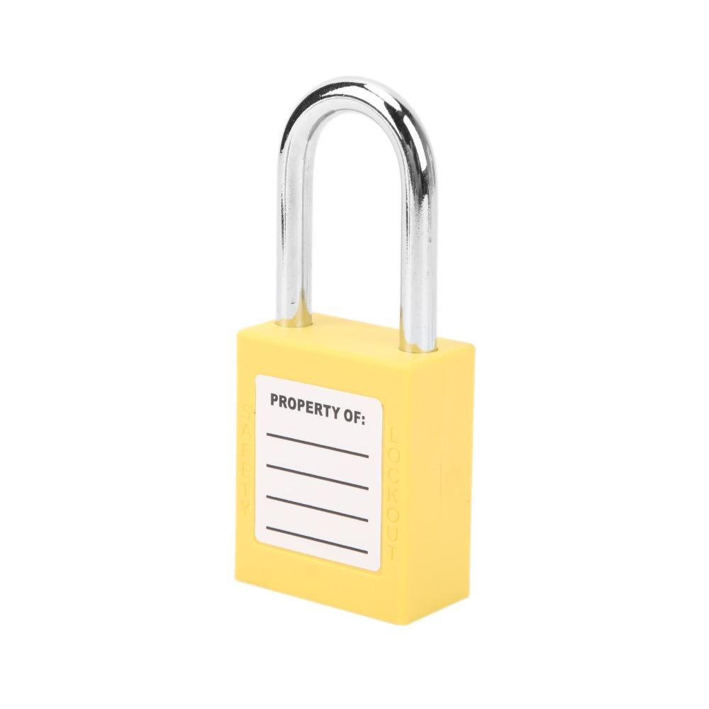 Reliable 38mm Safety Padlock Insulated Safe LOTO Lock Durable Plastic Steel Insulated Lock Workshop Use