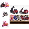 Alloy Lady Motorcycle Sheep Model Display Box 143 Scale, Powerful Return Function, Multi-functional, 107*4cm