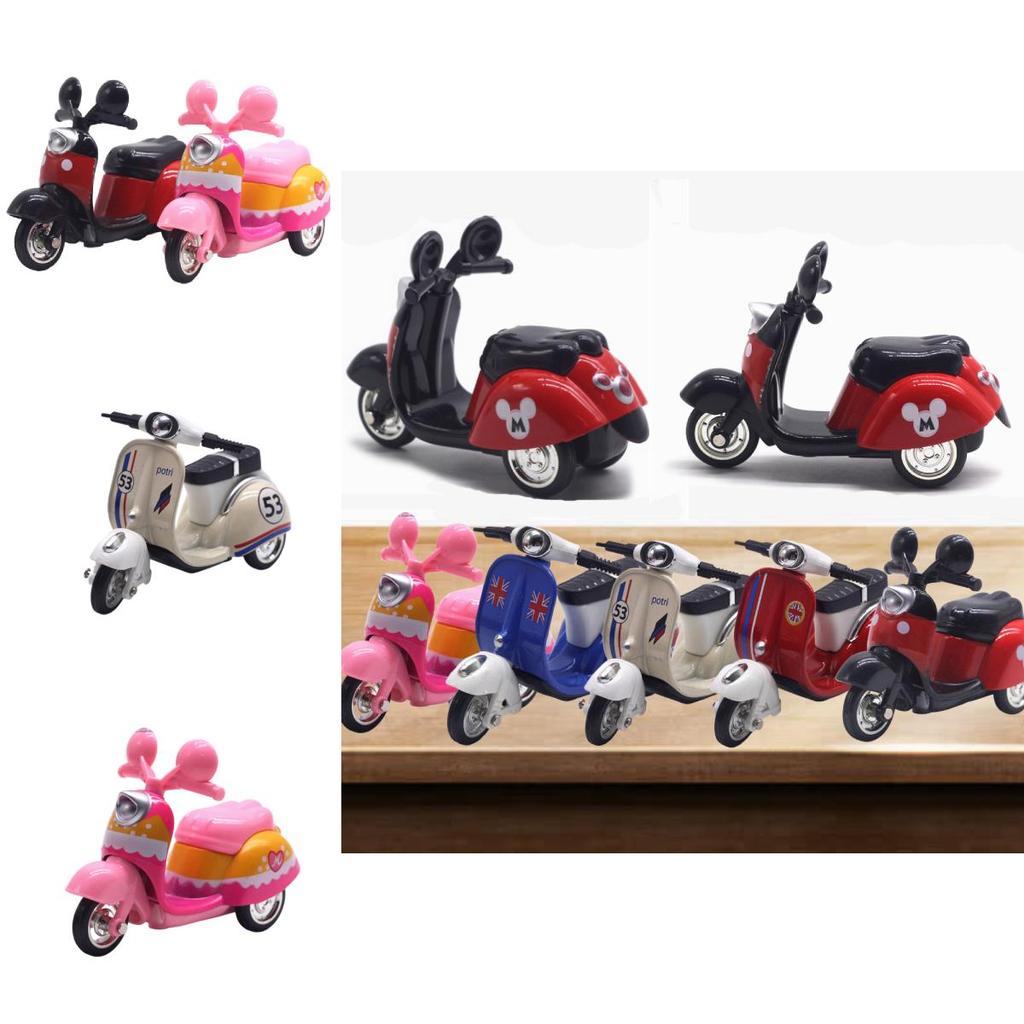 Alloy Lady Motorcycle Sheep Model Display Box 143 Scale, Powerful Return Function, Multi-functional, 107*4cm