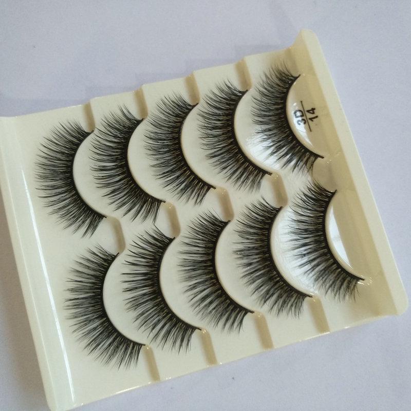 3D14 Long & Thin Natural Handmade False Eyelashes