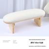 High-End Nail Art Cushion Set: Natural Wood Base & Japanese Leather Tools