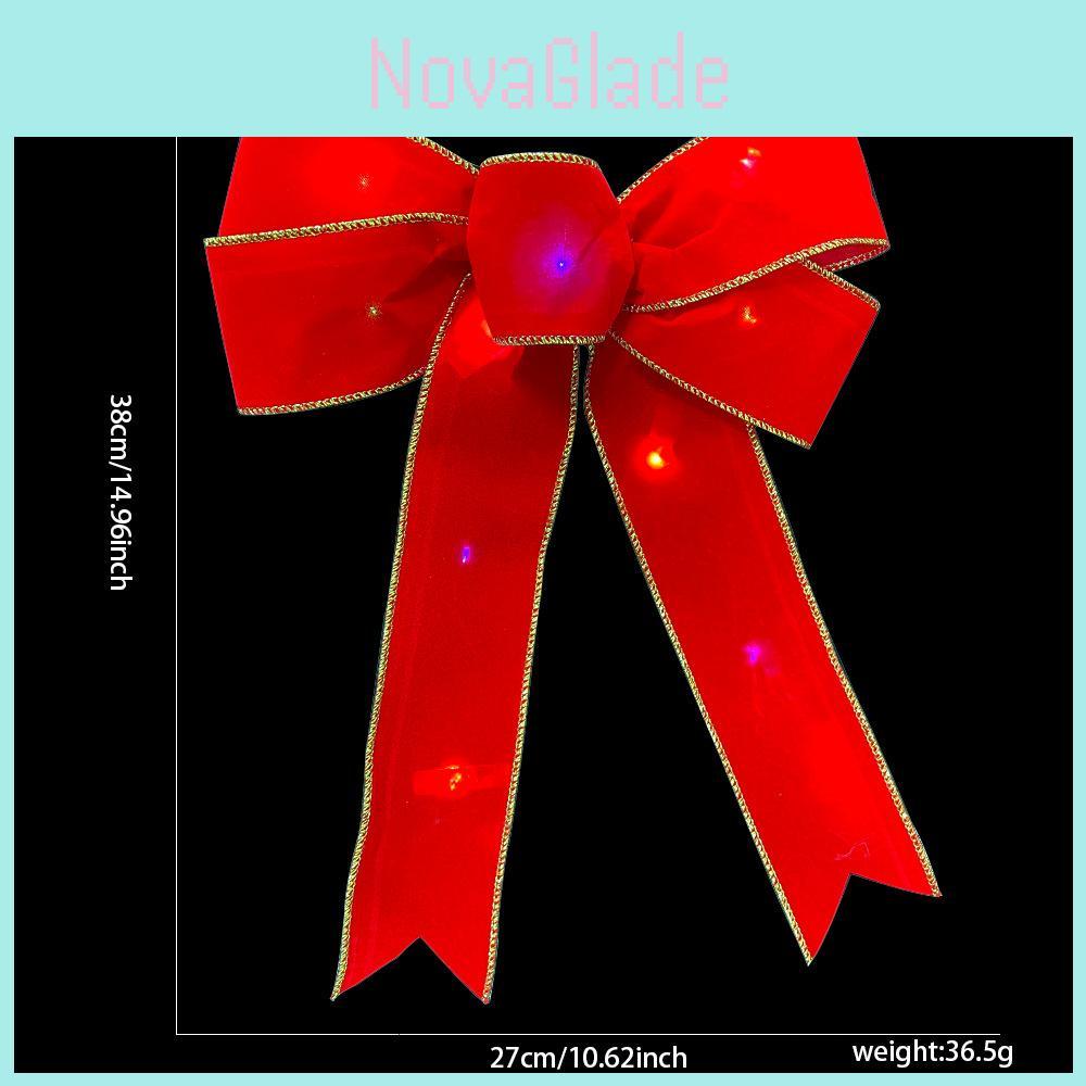 Nouveau Kit de Bricolage Nœud Lumineux pour Décorations de Noël avec Options de Tissu en Forme d'Étoile