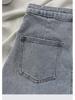 Women's High Waist Denim Shorts - Summer 2022, Slim Fit, A-Line, Elastic, Internet Celebrity Style
