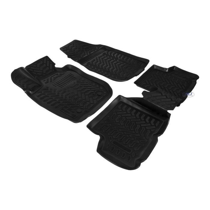 Tapis de sol - 3D EXCLUSIVE - Duster - Caoutchouc - 4 pièces - Compatible 2010-2014