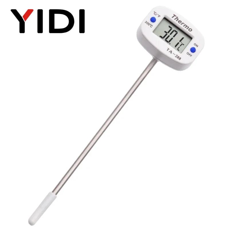 LCD Digital TA288 Food BBQ Probe Thermometer Temperature Measure Tester Meter Monitor for Oven Milk Water Oil Kitchen Cooking белый