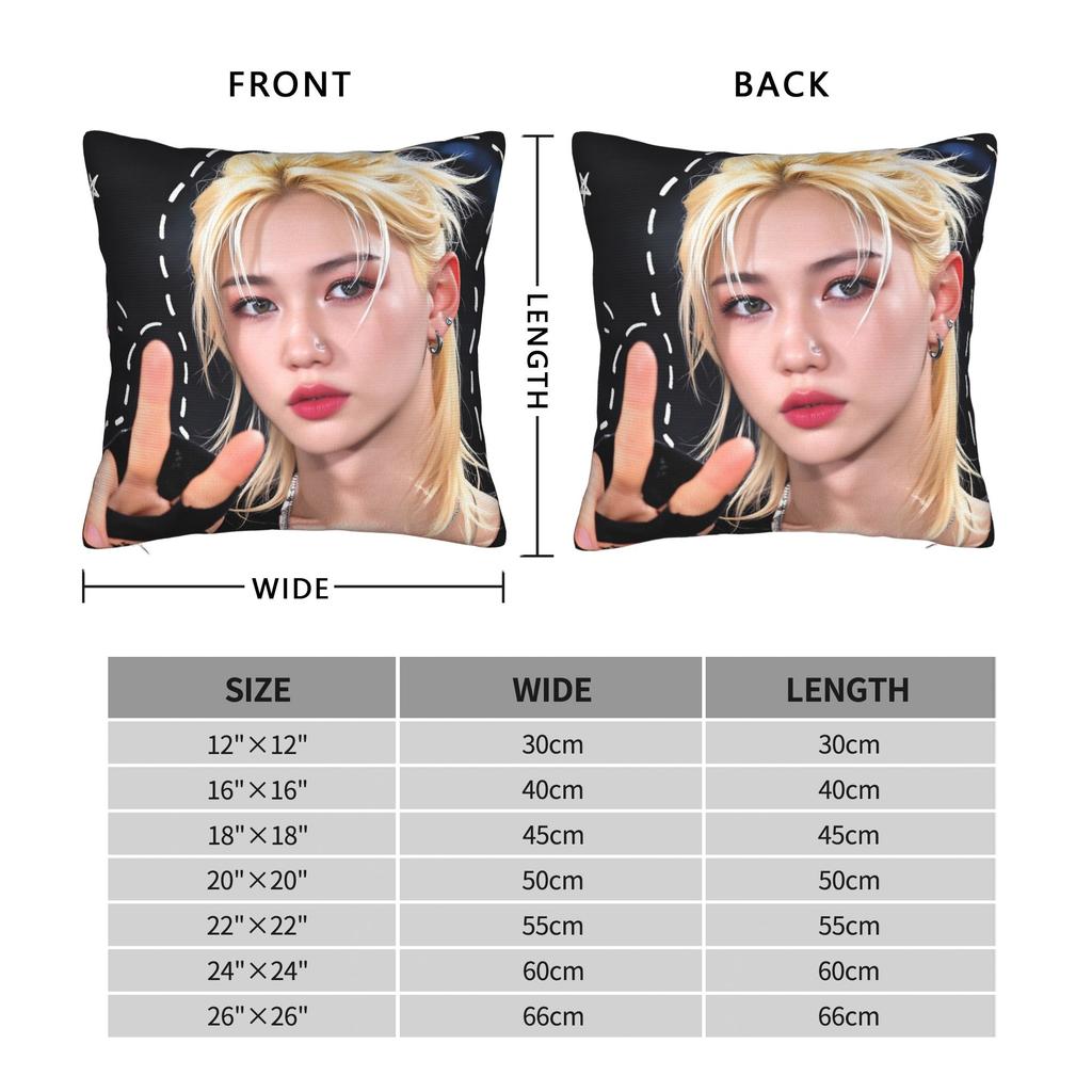 Pillow Cover Korean Boy Felix Novelty Pillow Case For Office Car Home Decor Pillowcases
