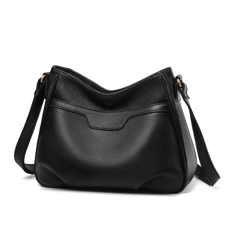 Bag New Leather Women's Bag Satchel Underarm Bag Autumn and Winter Large Capacity Oblique Shoulder Bag Mom Bag