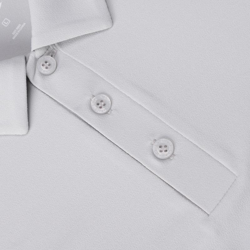 Li-Ning Simple And Stylish Solid Color Polo Shirt Men tops Light-Gray APLW517-5