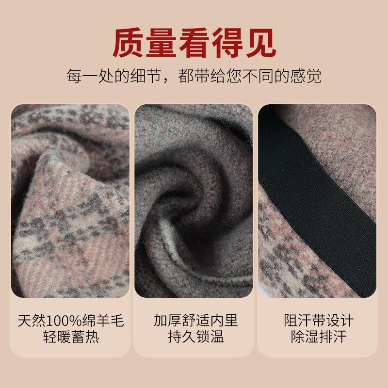 Autumn and winter new pure wool women's beret plaid woolen painter's hat shows the face of the small pumpkin hat tide