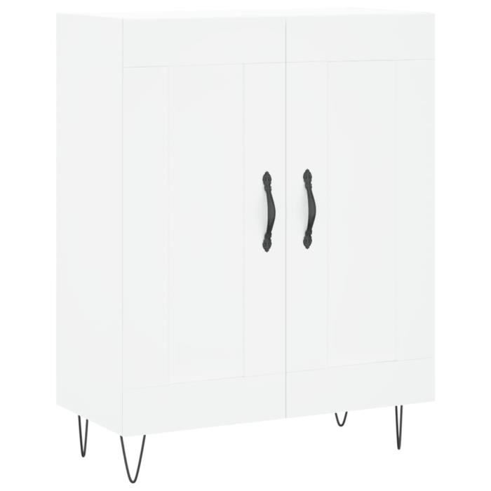 VidaXL Buffet blanc 69,5x34x90 cm bois d'ingénierie 830188