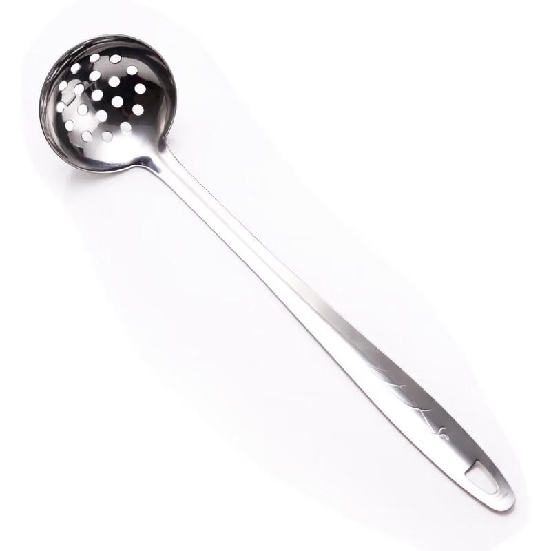 Stainless Steel Hot Pot Soup Ladle & Slotted Spoon Set