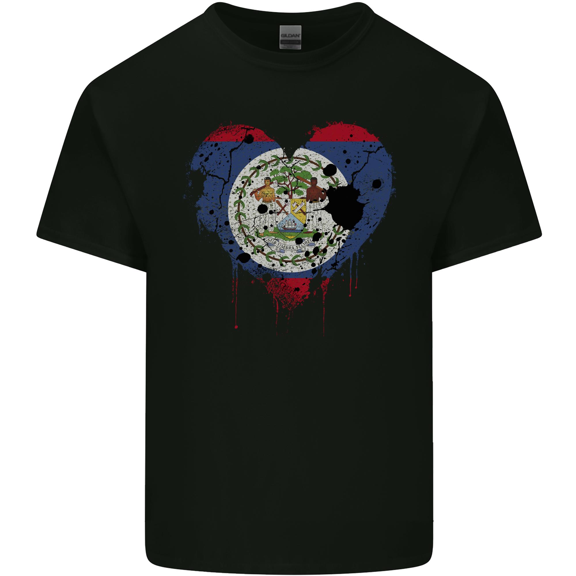 Love Belize Flag Belizean Day Football Unisexs Light Cotton TShirt S