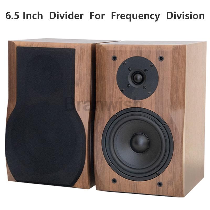 6.5 Inch Subwoofer Speaker Passive Bookshelf HiFi Speaker Two-Way Surround Sound Desktop Speaker Sound Box Power Speaker 200W