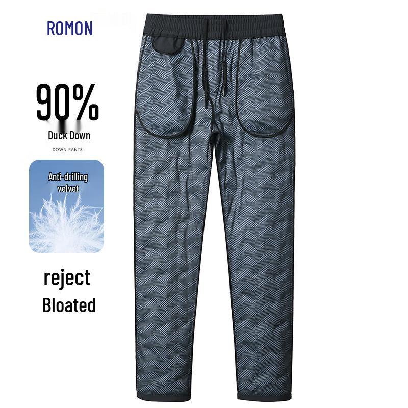 Romon Men's 90% Duck Down Winter Warm Pants