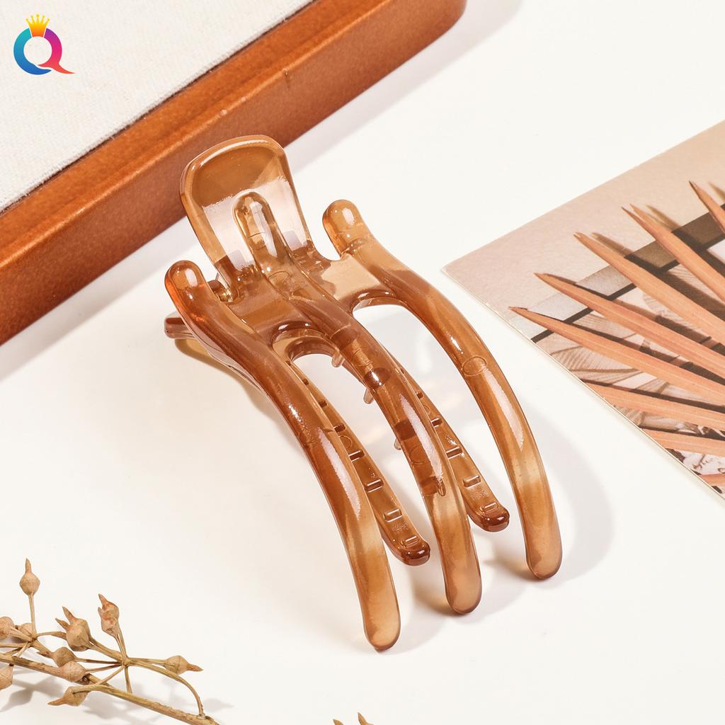 Acryl Haarspange Koreanisch Schlicht Damen Haar Krabbenklemme Pferdeschwanzhalter Dreizinkige Haarnadel Mode Rutschfeste Haarspange Kopfschmuck