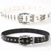 Spicy Girl Y2K Belt PU Leather Men Belt Trend Punk Waistband Male